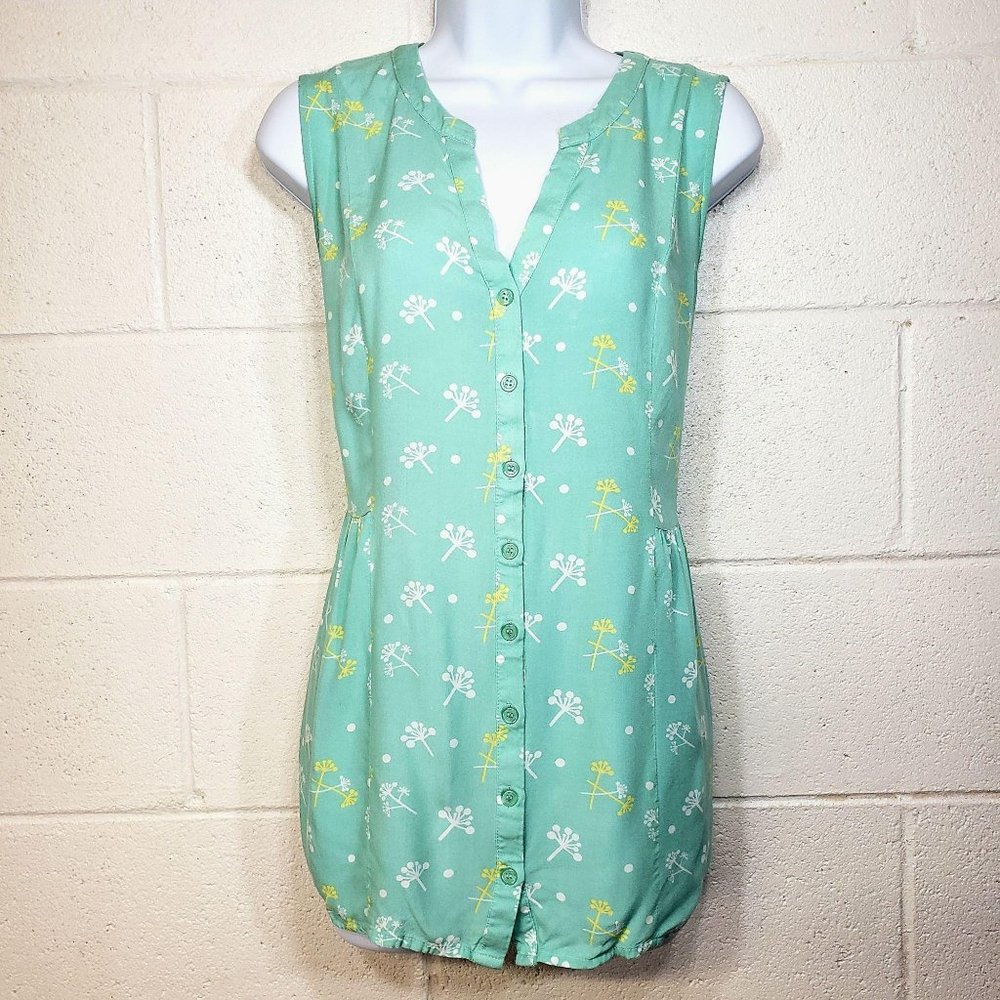 Modcloth Steadfast Sojourn Sleeveless Top Mint